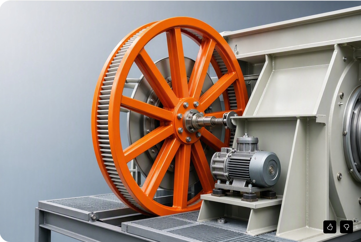 The rotary disc of an installed Sidel Rotary Particulate Collector at a steel plant